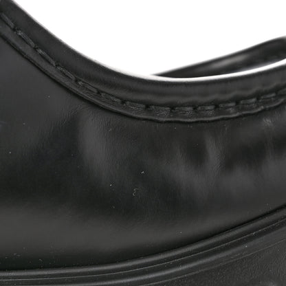 Prada Spazzolato Rois Monolith 55mm Derby Loafers 37.5 Black 10 of 12