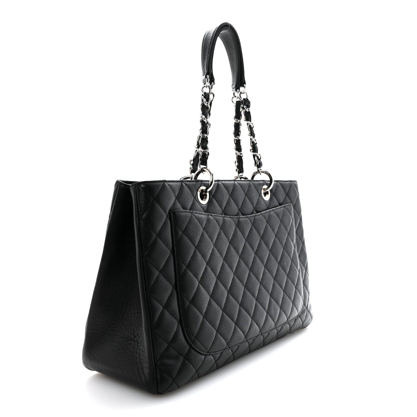 Caviar Quilted XL Grand Shopping Tote GST Black