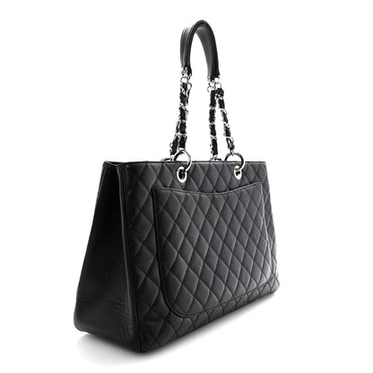Chanel Caviar Quilted XL Grand Shopping Tote GST Black 3 of 16