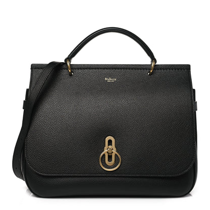 Mulberry Grain Calfskin Amberley Satchel Black 1 of 12