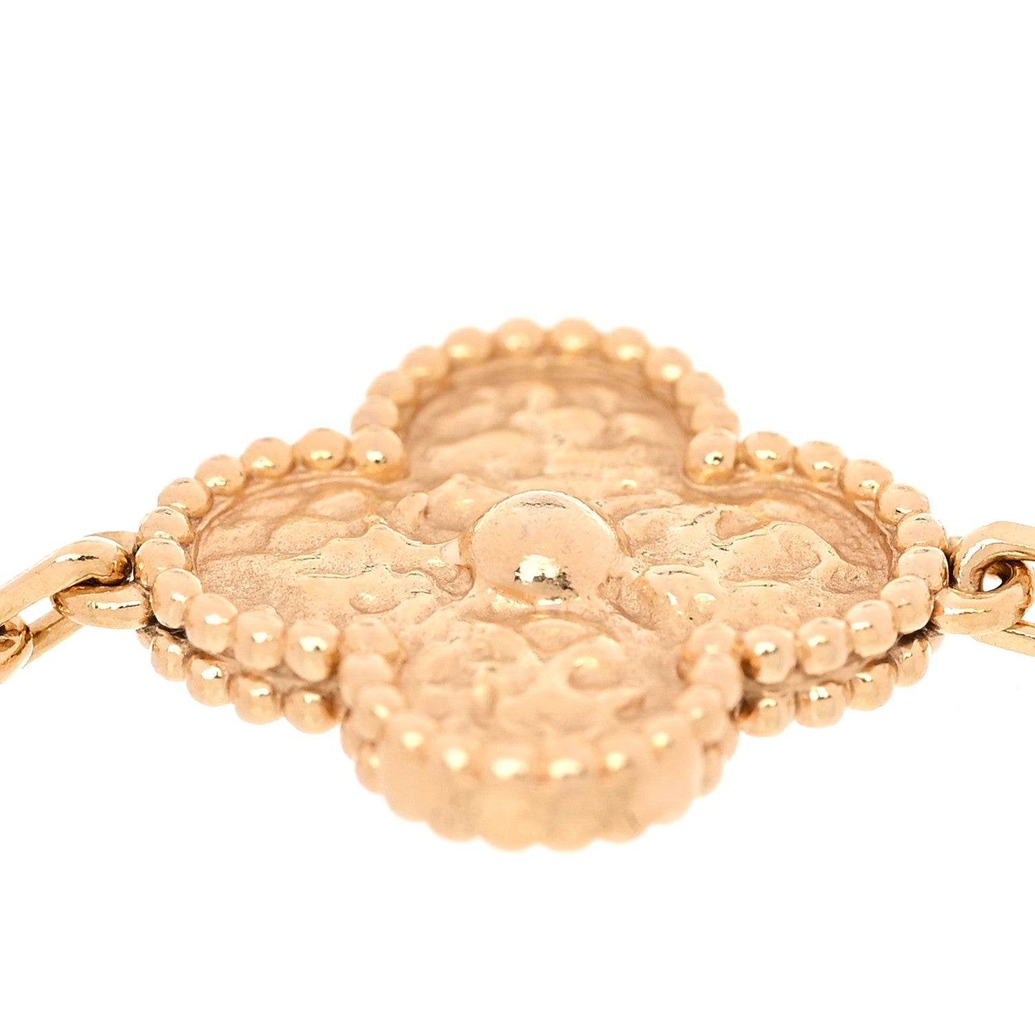 Van Cleef & Arpels 18K Yellow Gold 5 Motifs Vintage Alhambra Bracelet 6 of 6
