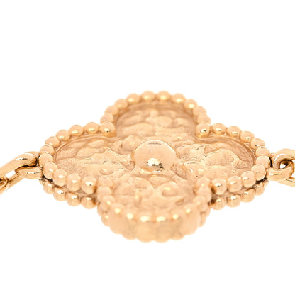 Van Cleef & Arpels 18K Yellow Gold 5 Motifs Vintage Alhambra Bracelet 6 of 6