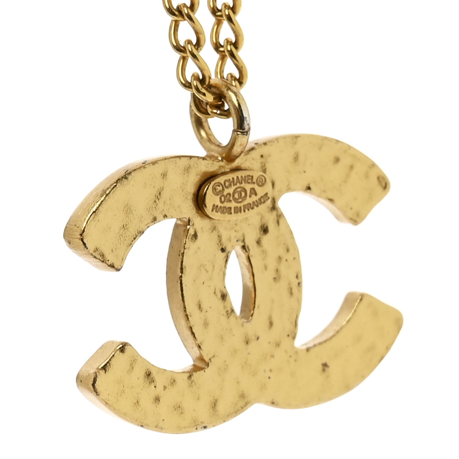 Chanel Metal Enamel CC Chain Necklace Gold Black 6 of 7