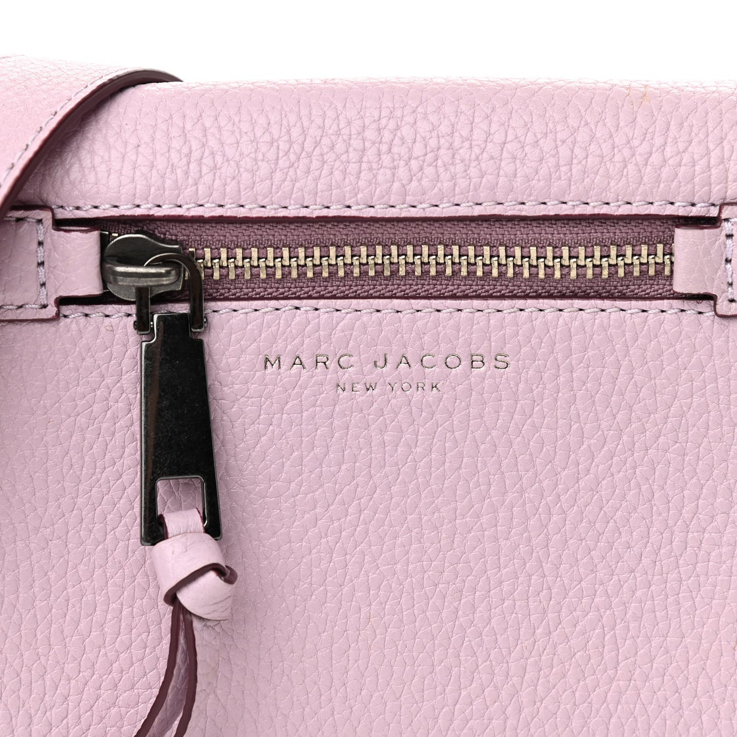 Pebbled Calfskin Recruit Crossbody Purple
