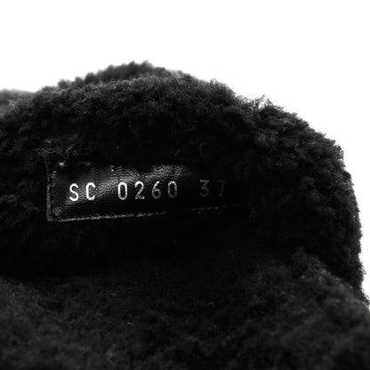 Louis Vuitton Shearling Monogram Giant Paseo Flat Comfort Mule 37 Black 6 of 10