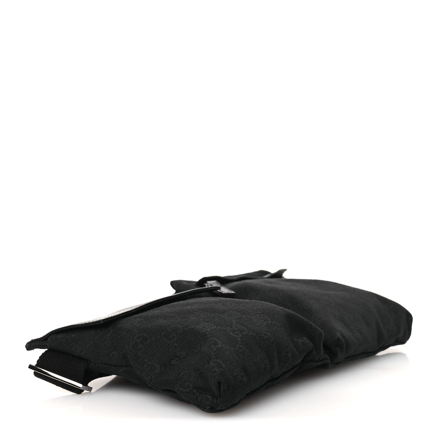 GG Monogram Double Pocket Belt Bag Black