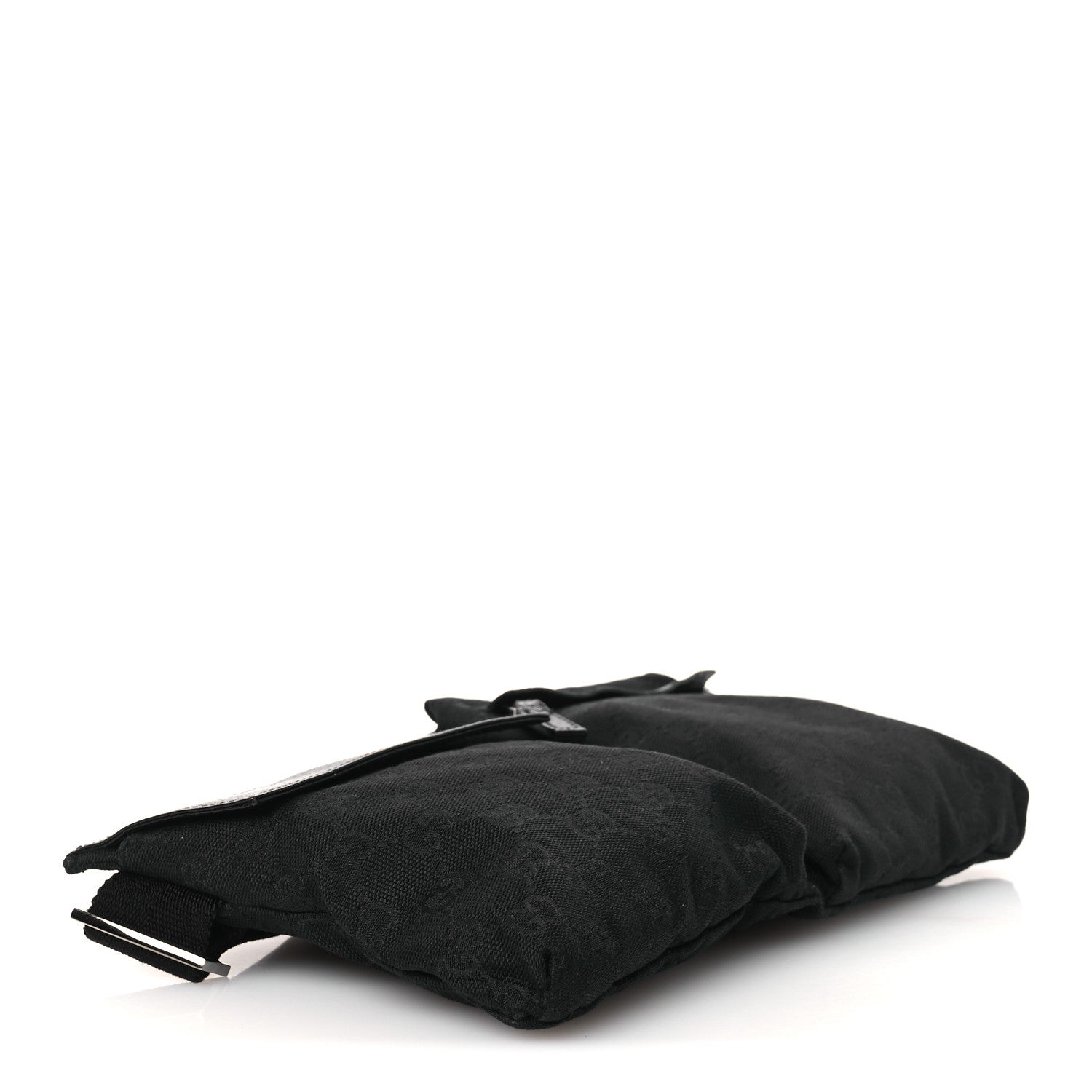 Gucci GG Monogram Double Pocket Belt Bag Black 4 of 13