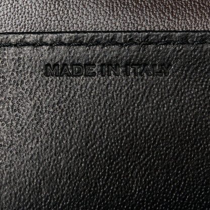 Saint Laurent Calfskin Crocodile Embossed Monogram Uptown Chain Wallet Fondente 7 of 11