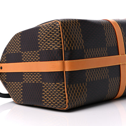 Louis Vuitton x Nigo Giant Damier Ebene Monogram Keepall Bandouliere 50 6 of 8