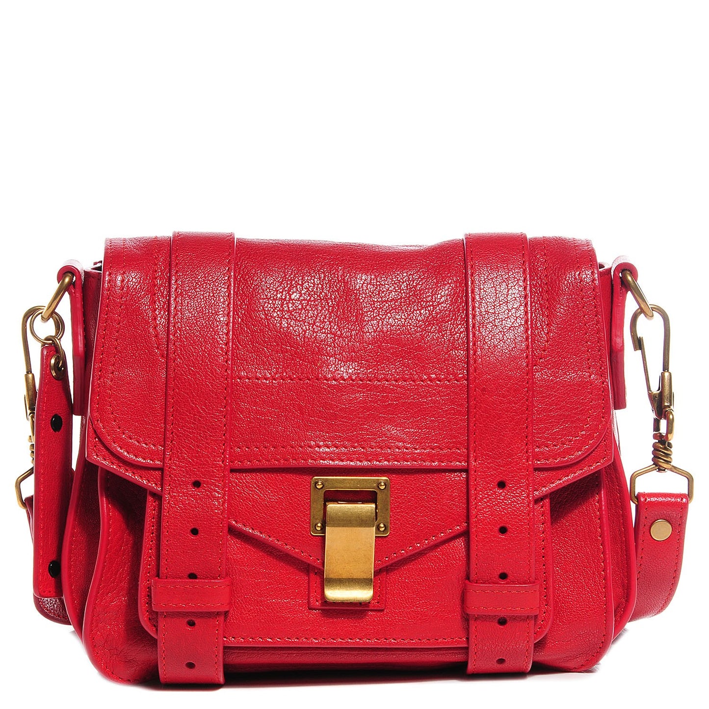 Leather PS1 Pouch Messenger Bag Lipstick