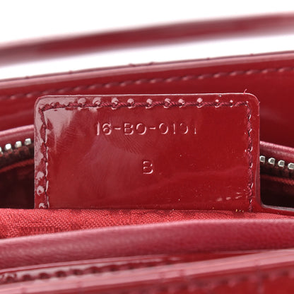 Christian Dior Patent Cannage Medium Lady Dior Red 7 of 10