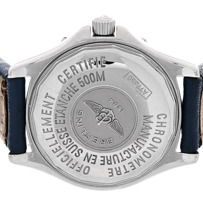 Breitling Stainless Steel Calfskin 32mm Colt Oceane Quartz Watch Blue A77350 4 of 5