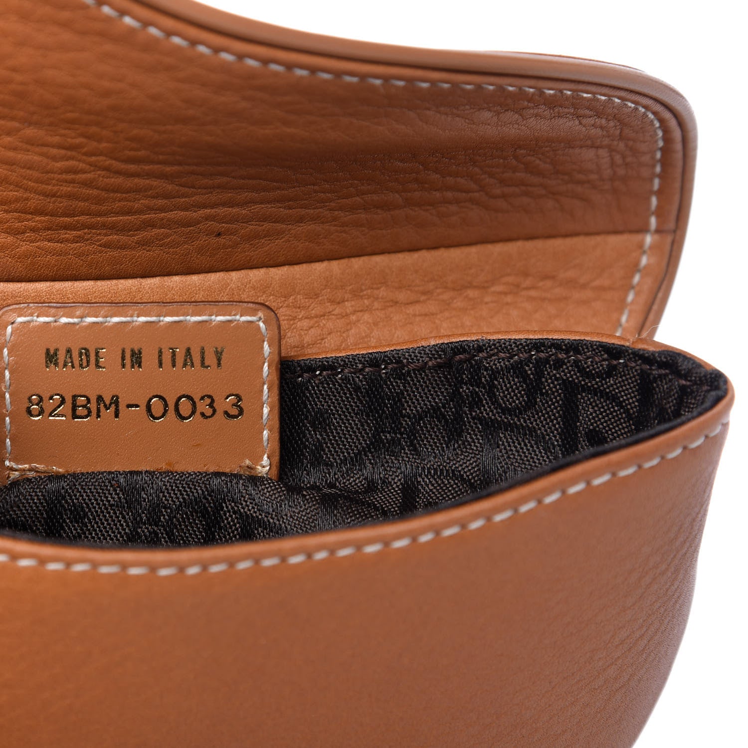 Christian Dior Calfskin Saddle Belt Bag Tan 9 of 10