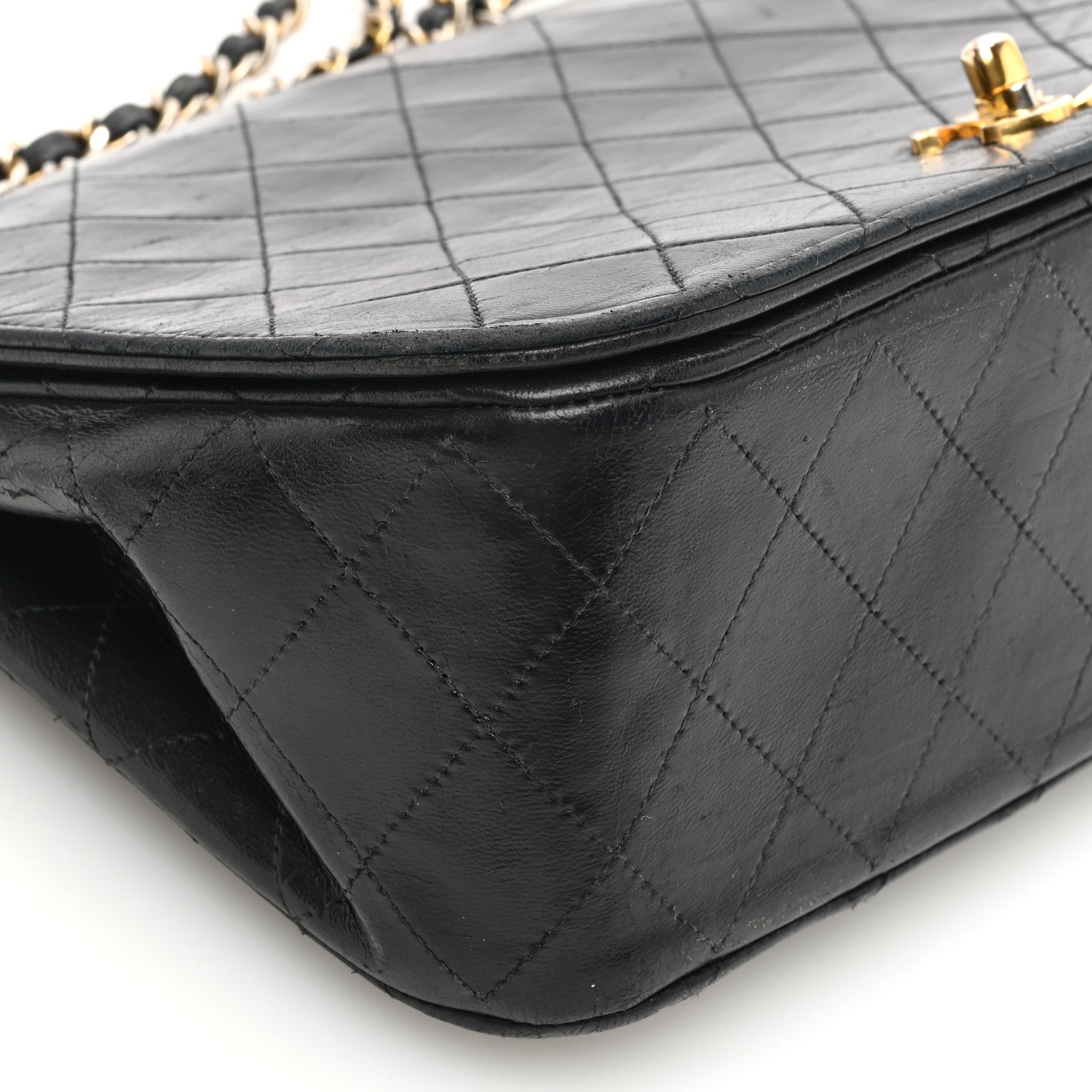 Chanel Lambskin Quilted Medium Double Pocket Flap Black 9 of 12