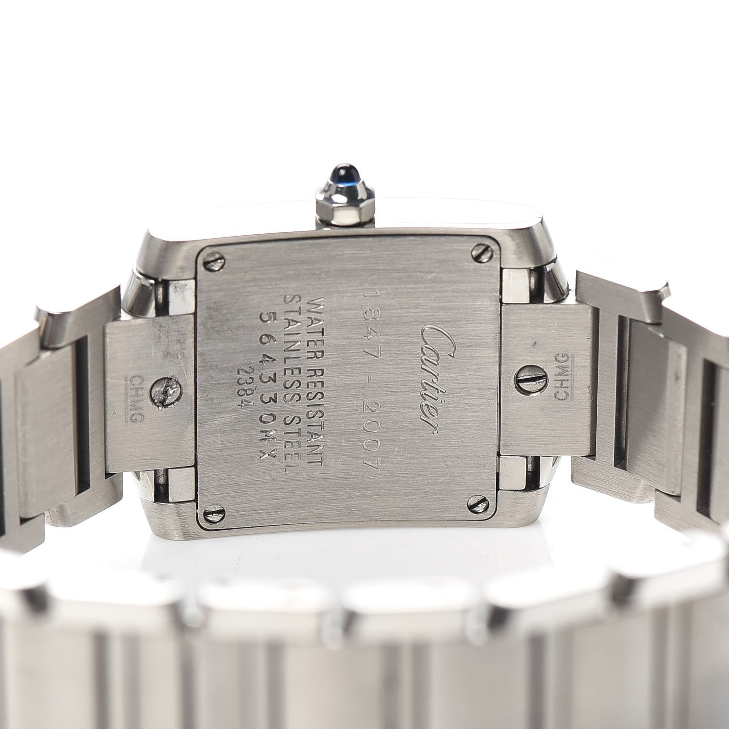 Cartier Stainless Steel 20mm Tank Francaise 160th Anniversary Quartz Watch 4 of 6
