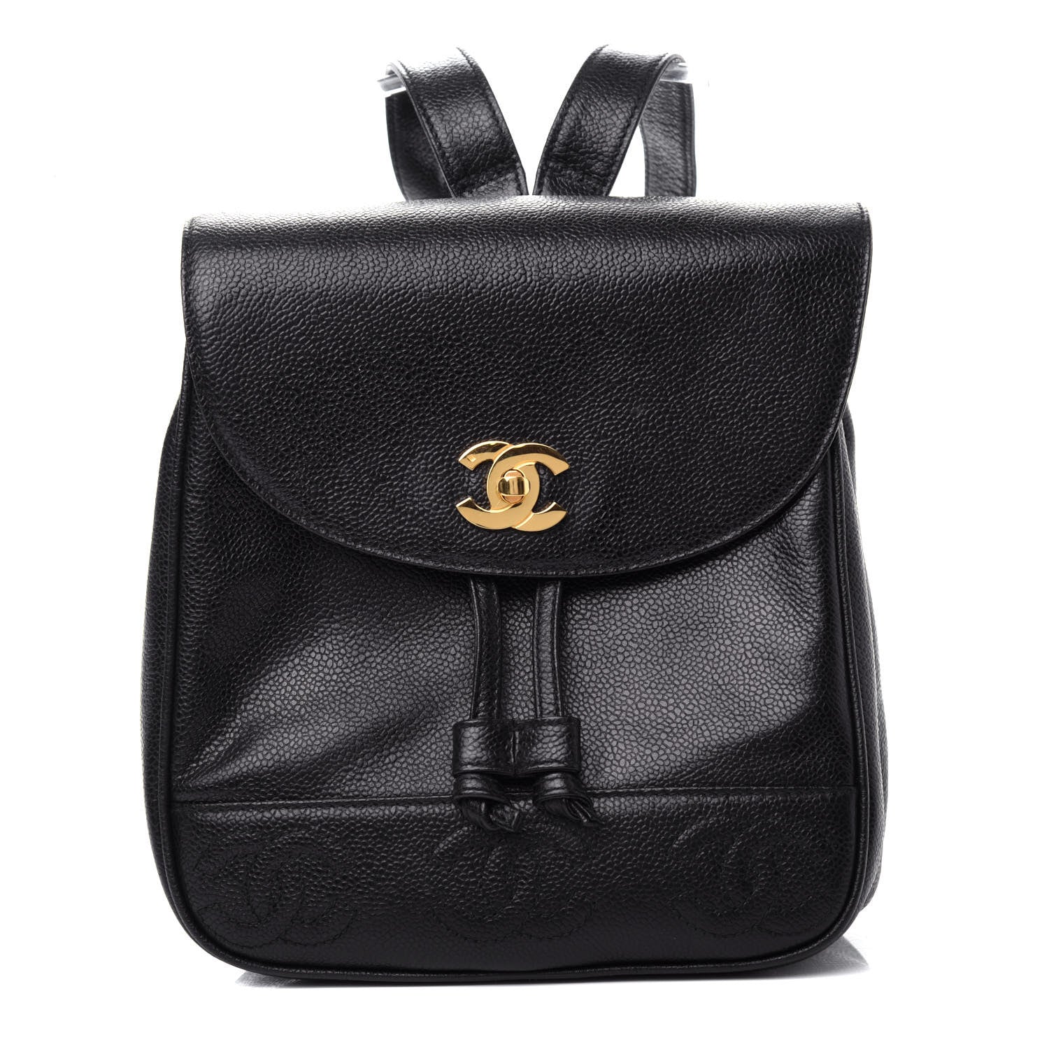 Chanel Caviar CC Backpack Black 1 of 10