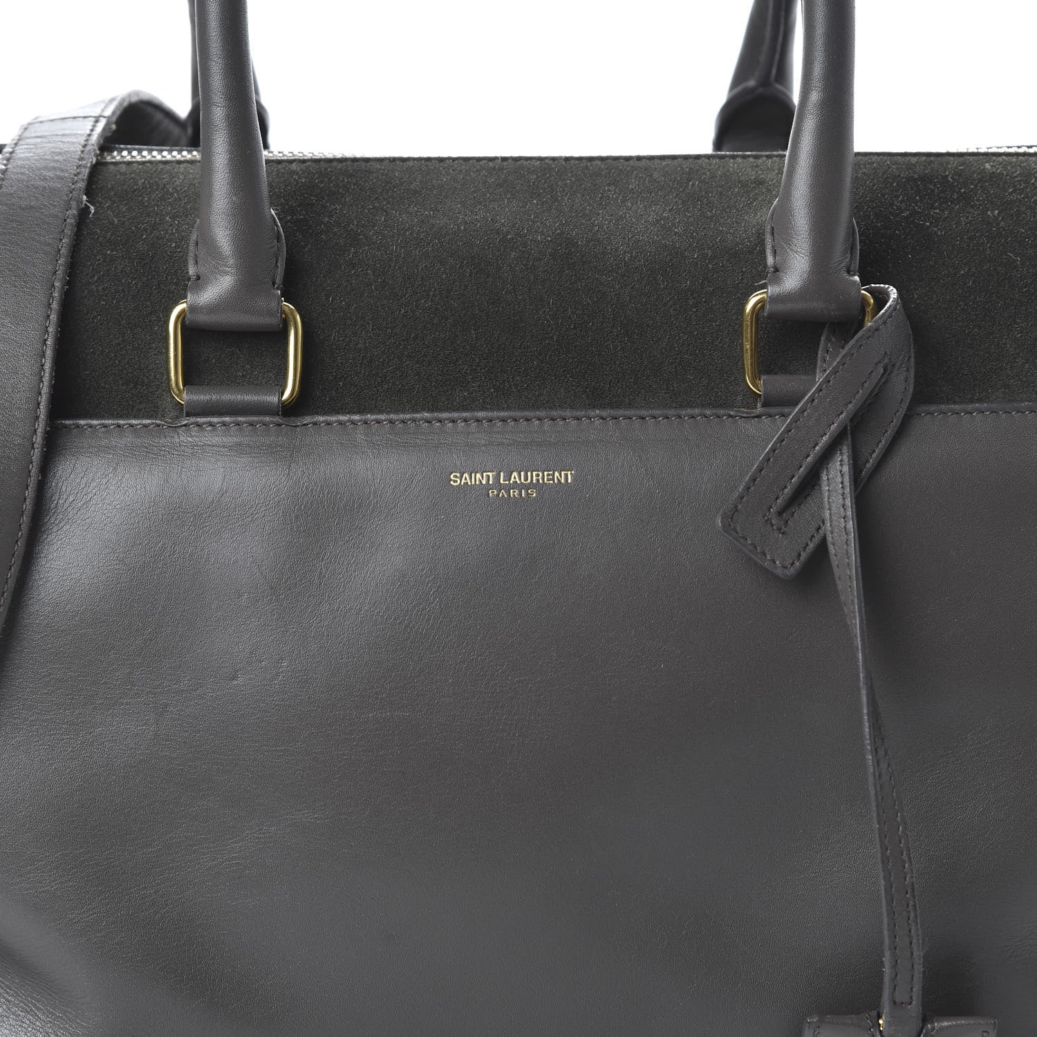 Saint Laurent Calfskin Suede Classic Duffle 6 Khaki 11 of 11