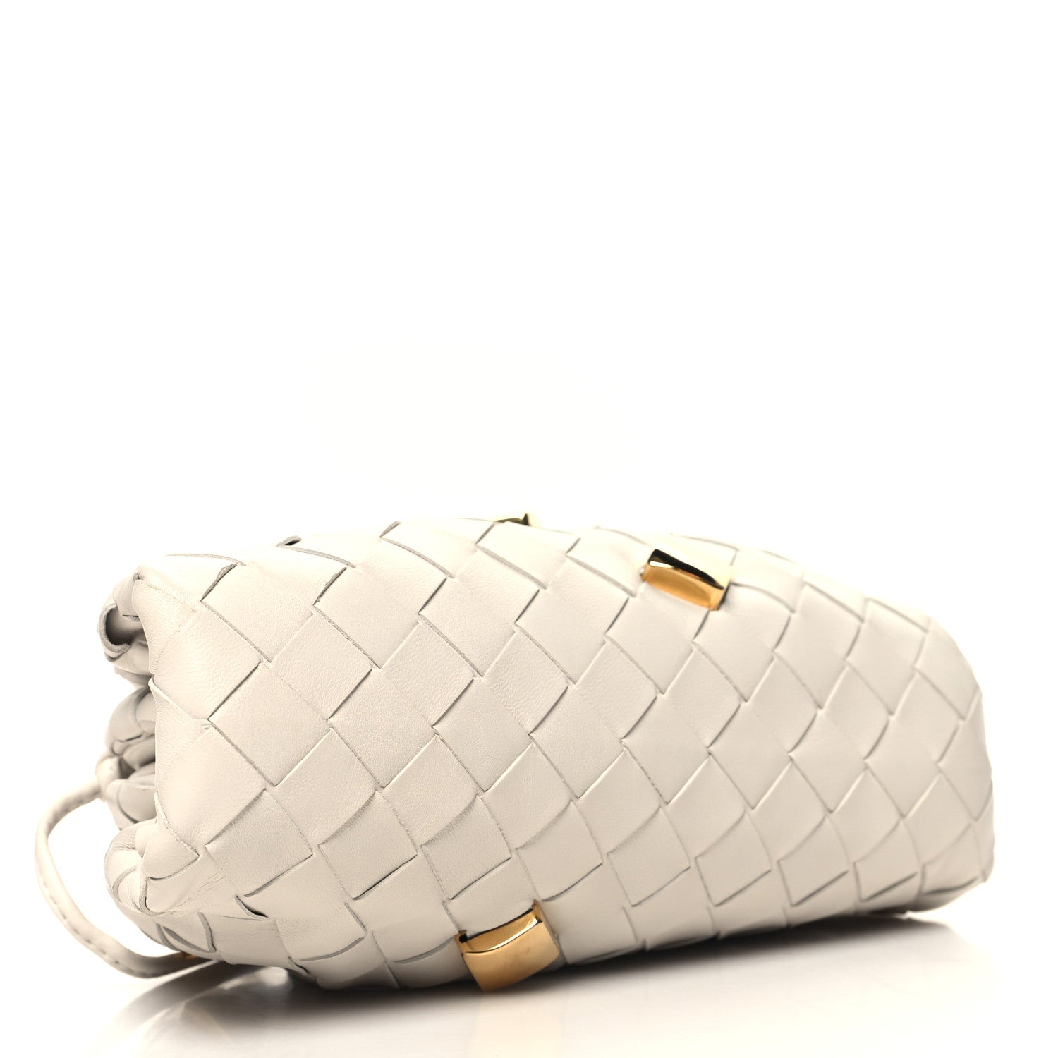 Bottega Veneta Nappa Intrecciato Studded The Mini Pouch Chalk 4 of 10
