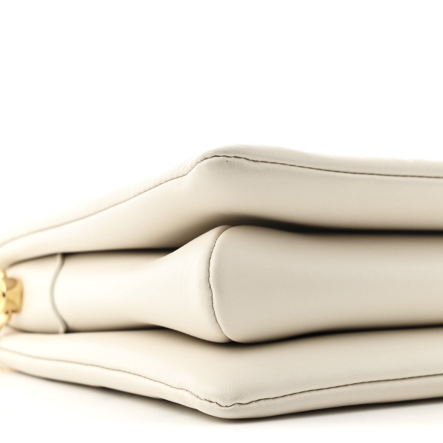 Lambskin Embossed Monogram Coussin PM Cream