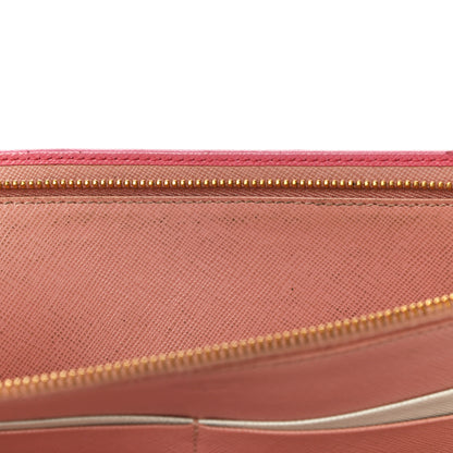 Prada Saffiano Colour Metal Wallet Petalo Peonia 18 of 22