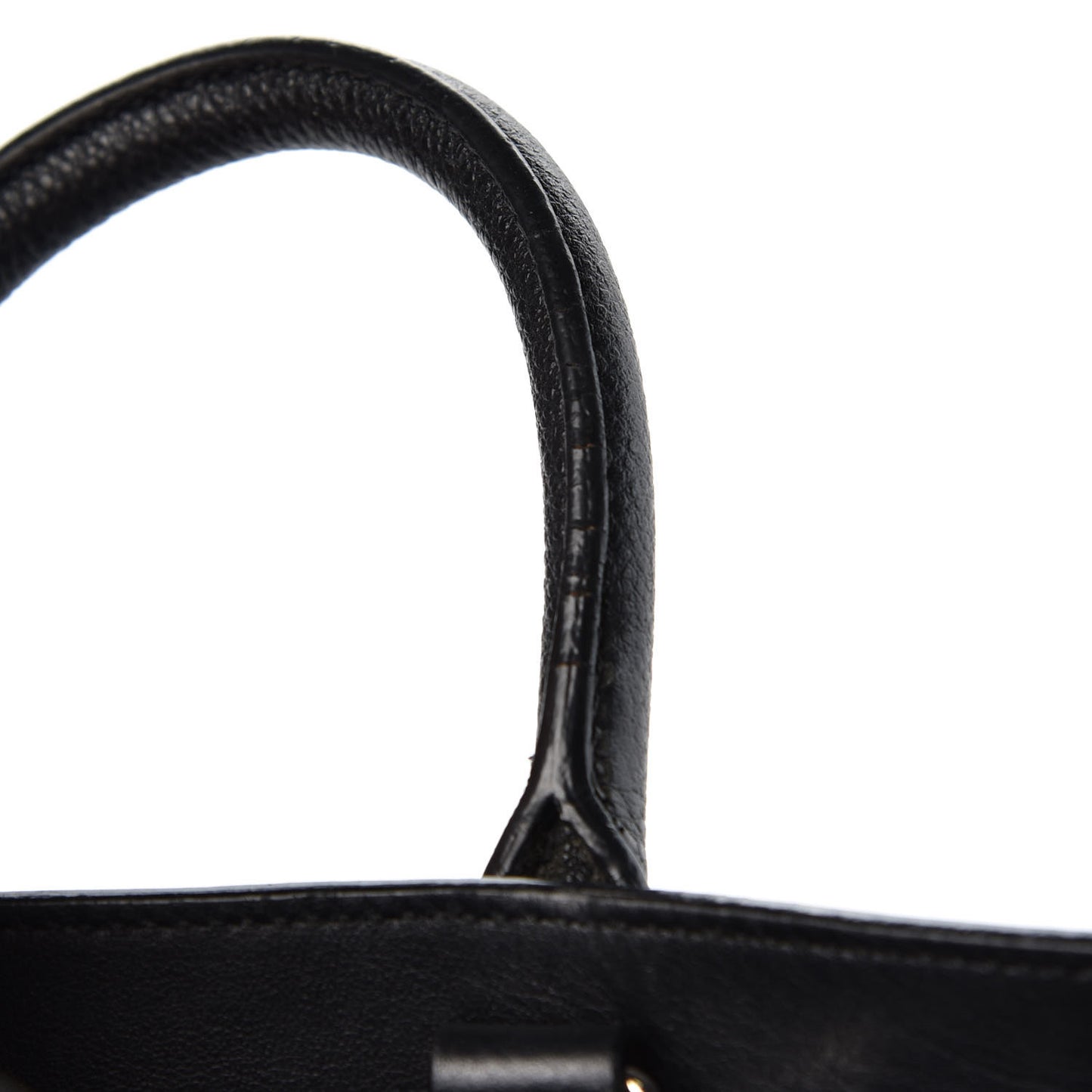Grained Calfskin Nano Sac De Jour Black