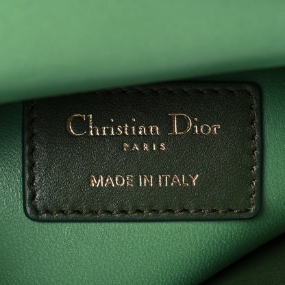 Christian Dior Calfskin Sequin Gradient Stitched Mini Lady Dior Green 6 of 13