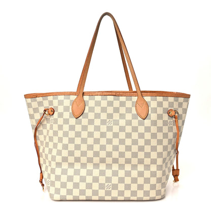 Louis Vuitton Damier Azur Neo Neverfull MM Rose Ballerine 1 of 10