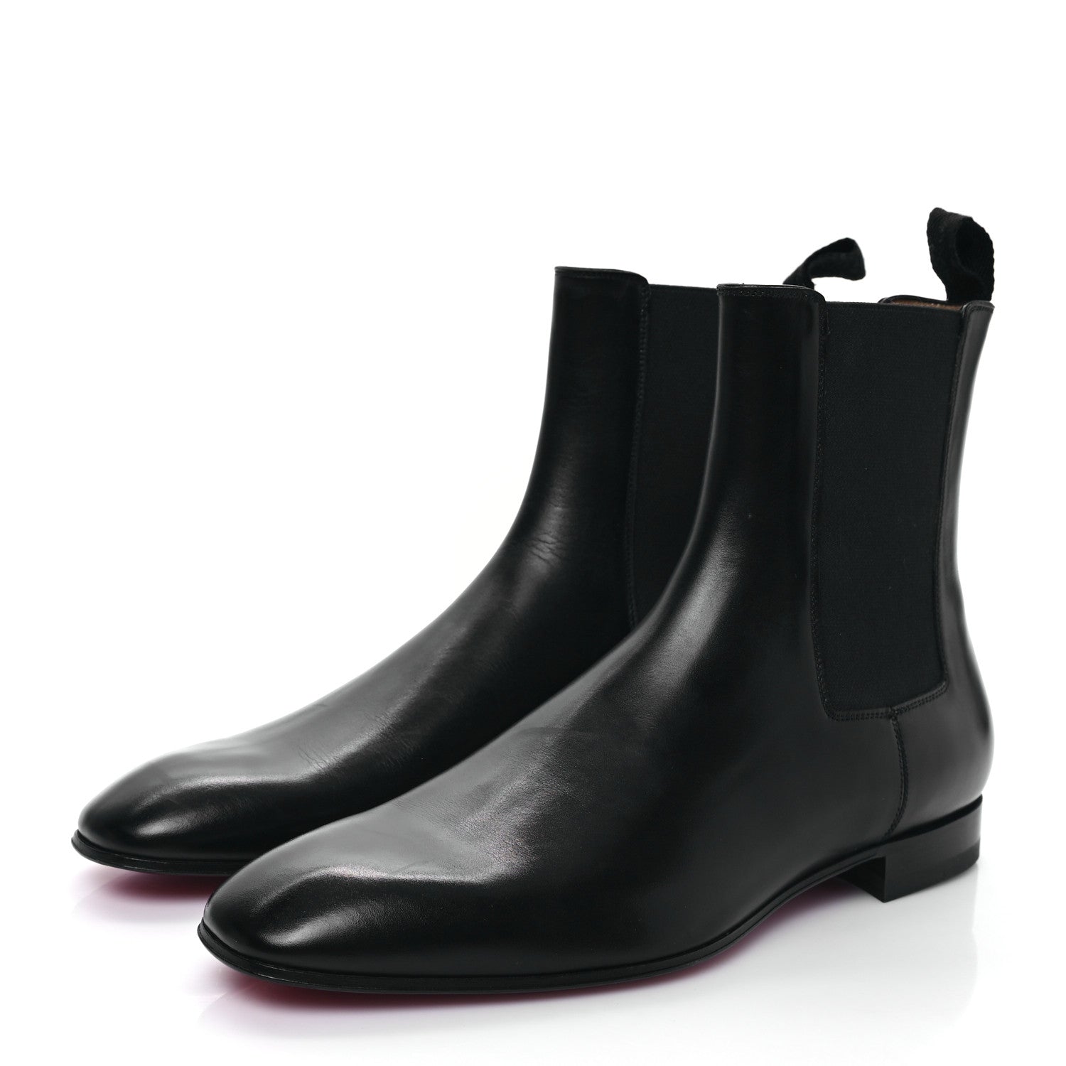 Christian Louboutin Calfskin Roadie Flat Chelsea Boots 40 Black 3 of 7