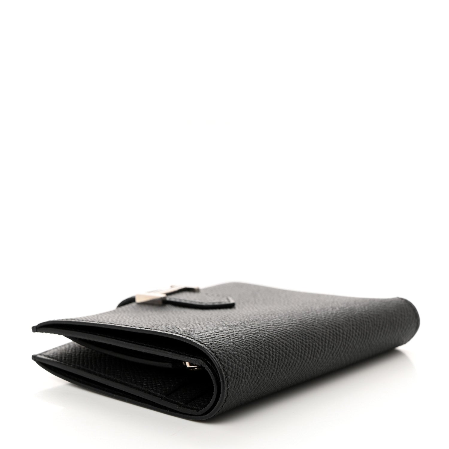 Hermes Epsom Bearn Compact Wallet Black 4 of 8