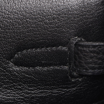 Hermes Taurillon Clemence Birkin 35 Black 11 of 25