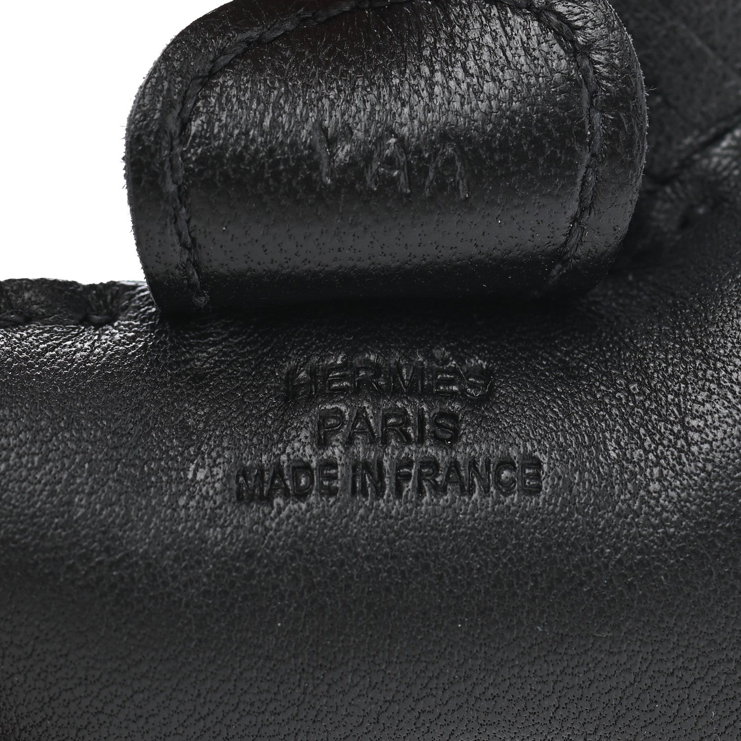 Hermes Milo Lambskin Grigri Rodeo Horse Bag Charm PM So Black 3 of 4