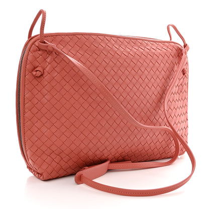 Bottega Veneta Nappa Intrecciato Large Nodini Crossbody Messenger Quarzo 4 of 11