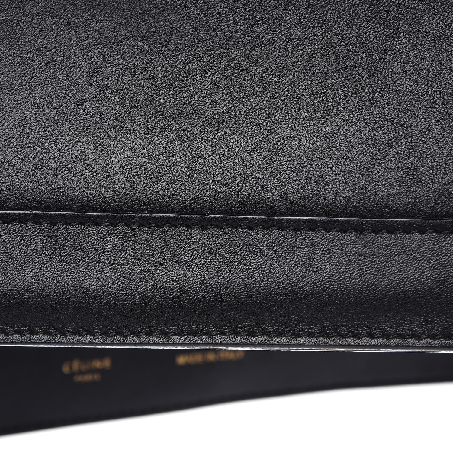 Celine Smooth Lambskin iPad Folio Clutch Black 11 of 15