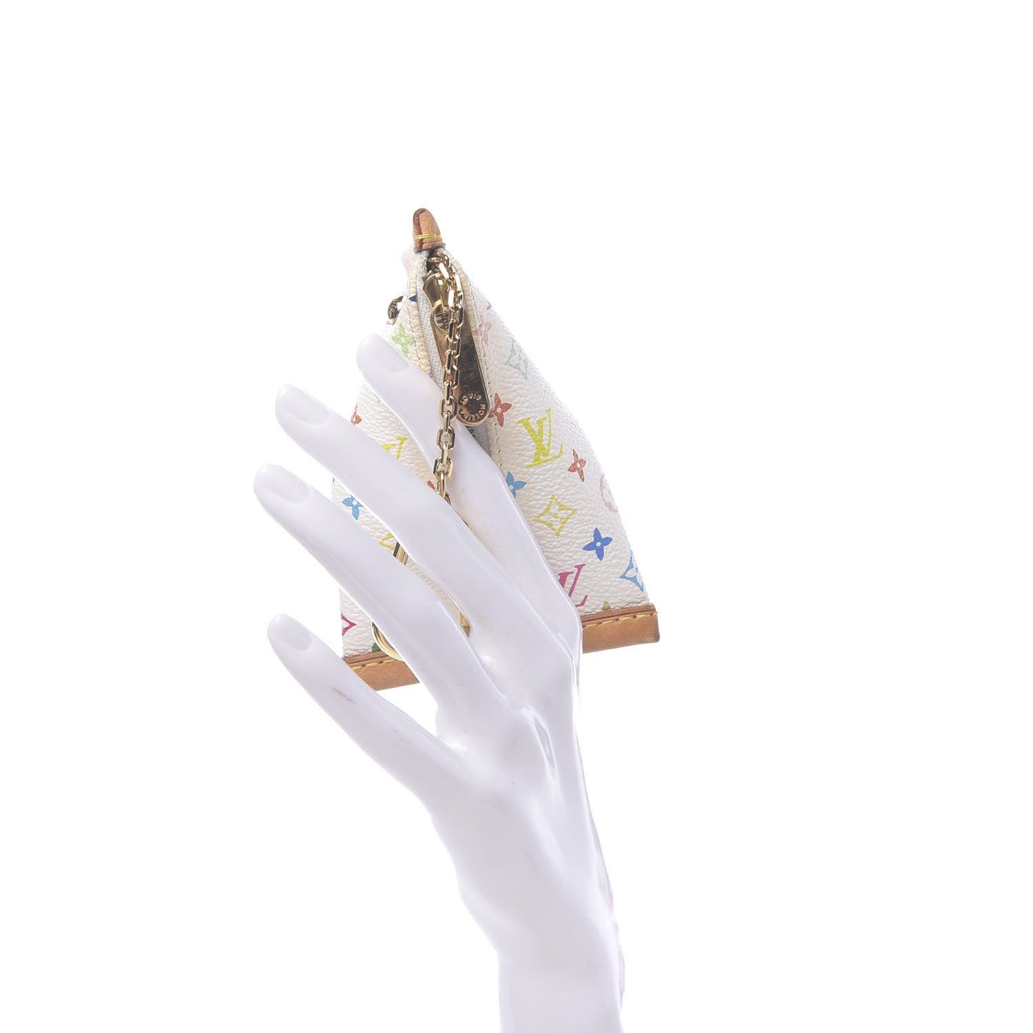 Louis Vuitton Monogram Multicolor Berlingot Coin Purse White 2 of 7