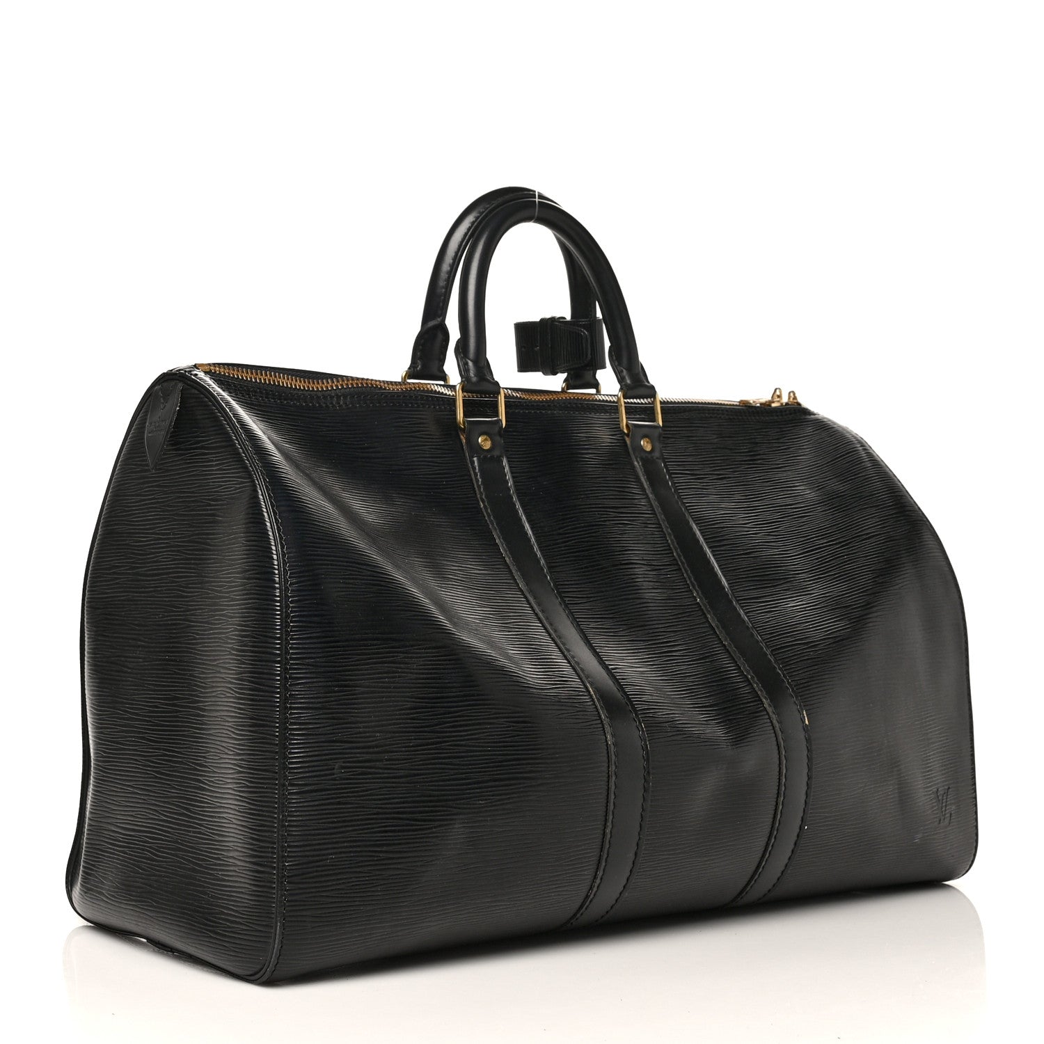 Louis Vuitton Epi Keepall 45 Black 3 of 8