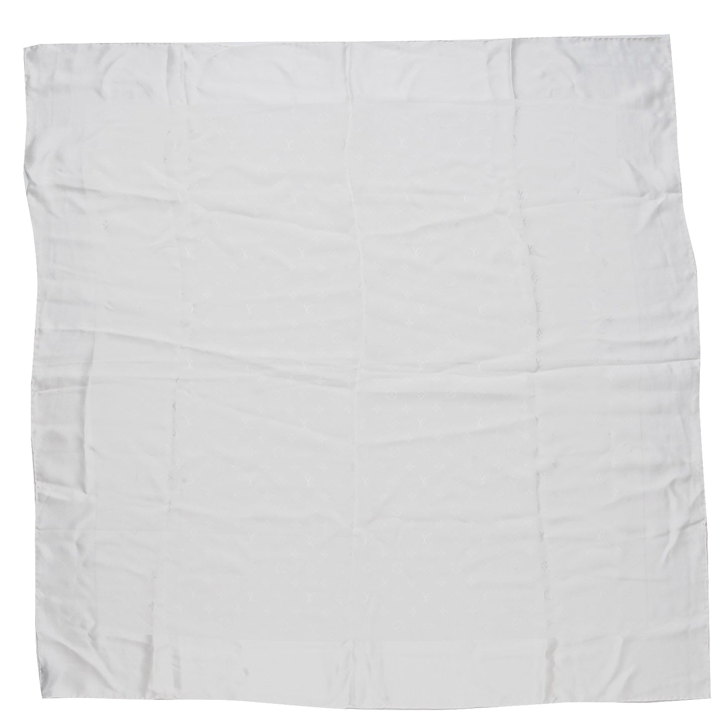Silk Monogram Monaco Scarf Ivory Ivory