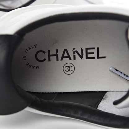Chanel Calfskin CC Womens Sneakers 39 Black 7 of 12