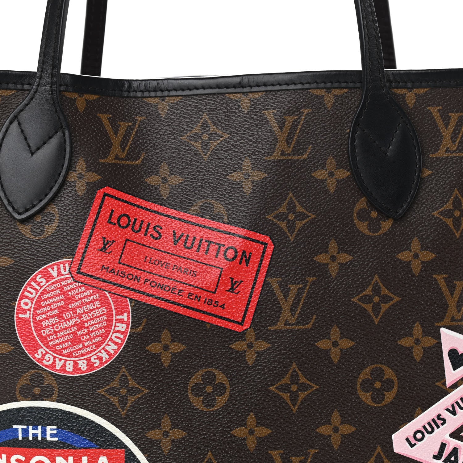 Louis Vuitton Monogram My LV World Tour Neverfull MM 9 of 12