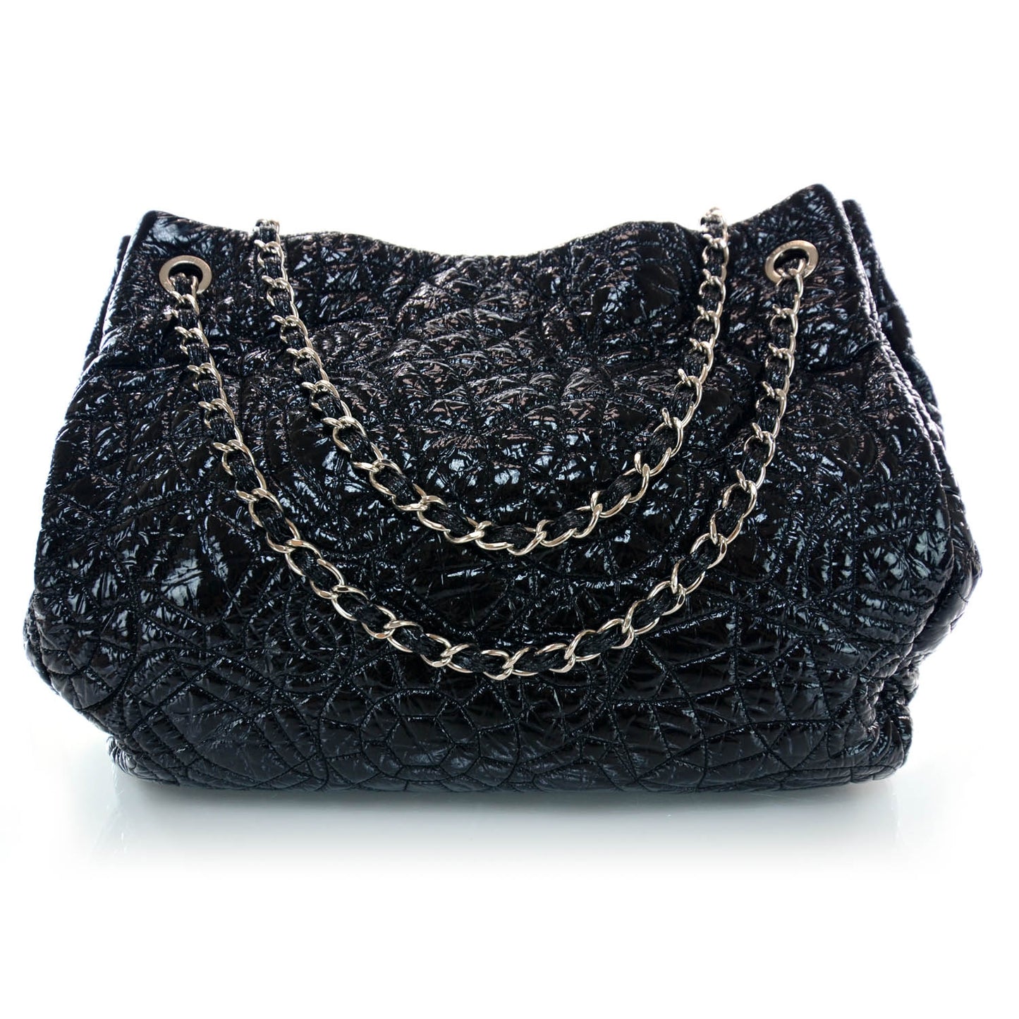 Vinyl Graphic Edge Tote Black