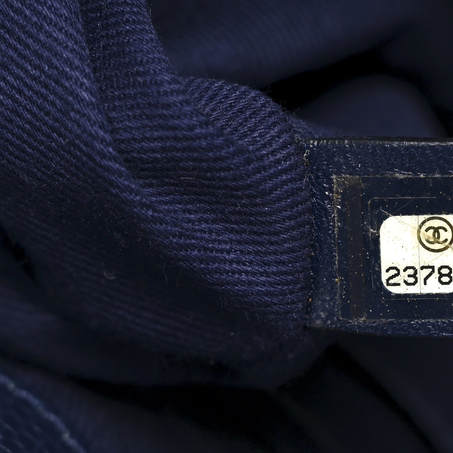 Grained Calfskin Large Neo Executive Shopper Tote Dark Blue