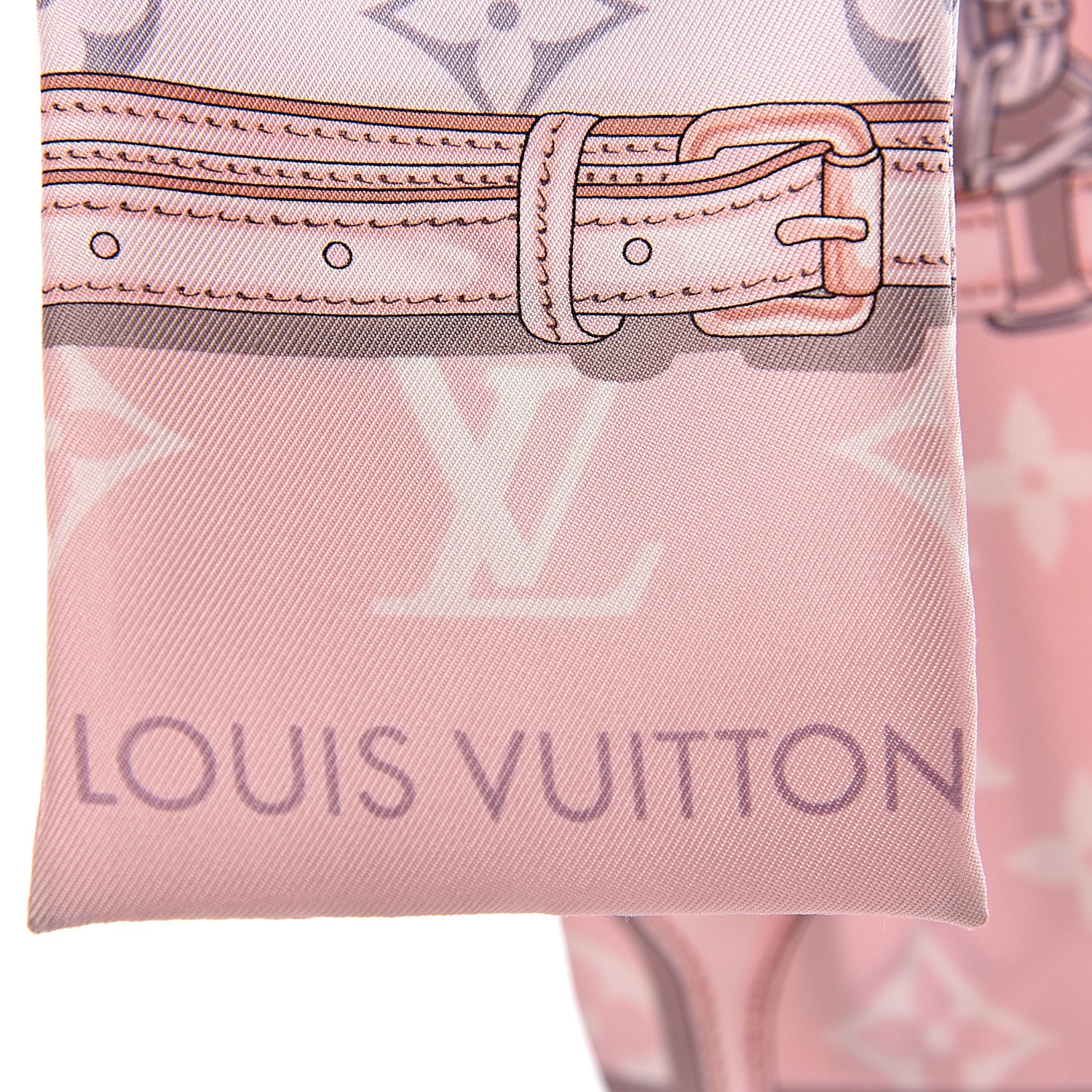 Louis Vuitton Silk Monogram Confidential Bandeau Light Pink 3 of 3
