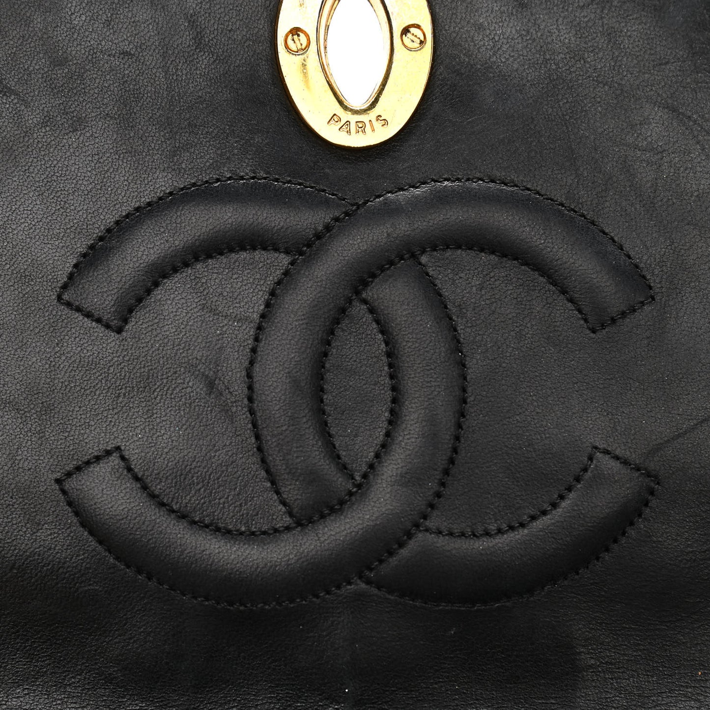 Lambskin Quilted Small Single Flap Black