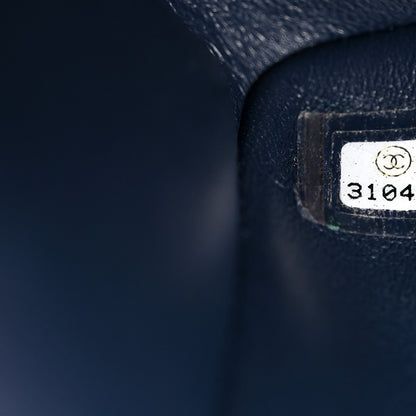 Chanel Caviar Quilted Medium Sweet Classic Flap Navy Blue 7 of 10