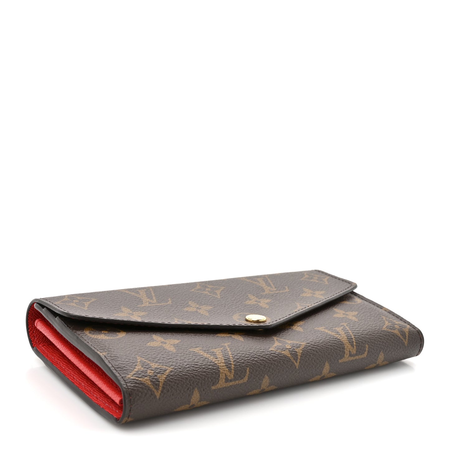 Monogram Sarah Wallet NM Coquelicot