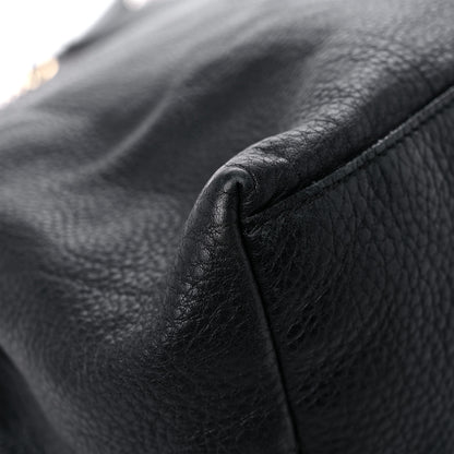Gucci Pebbled Calfskin Medium Soho Chain Shoulder Bag Black 10 of 24