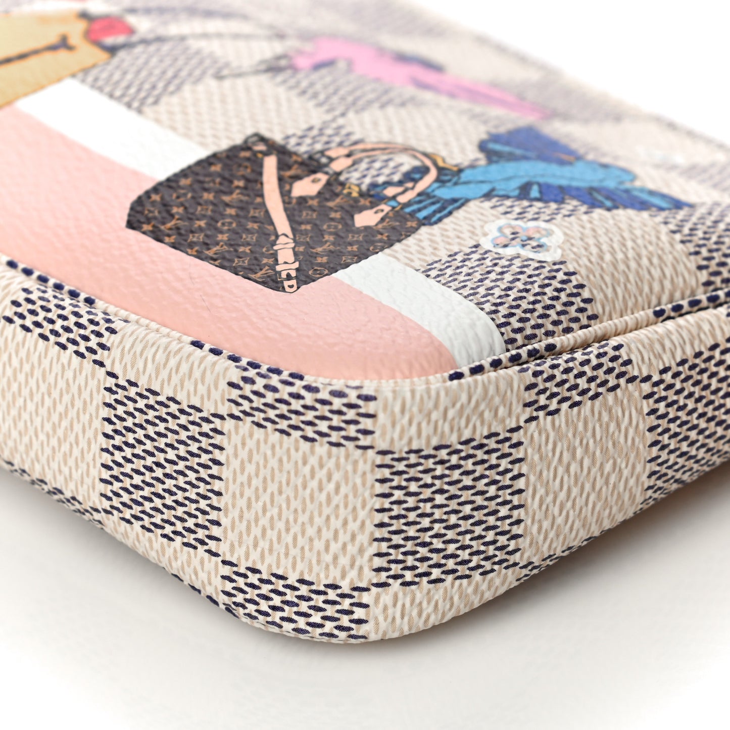 Damier Azur 2018 Christmas Animation Mini Pochette Accessories