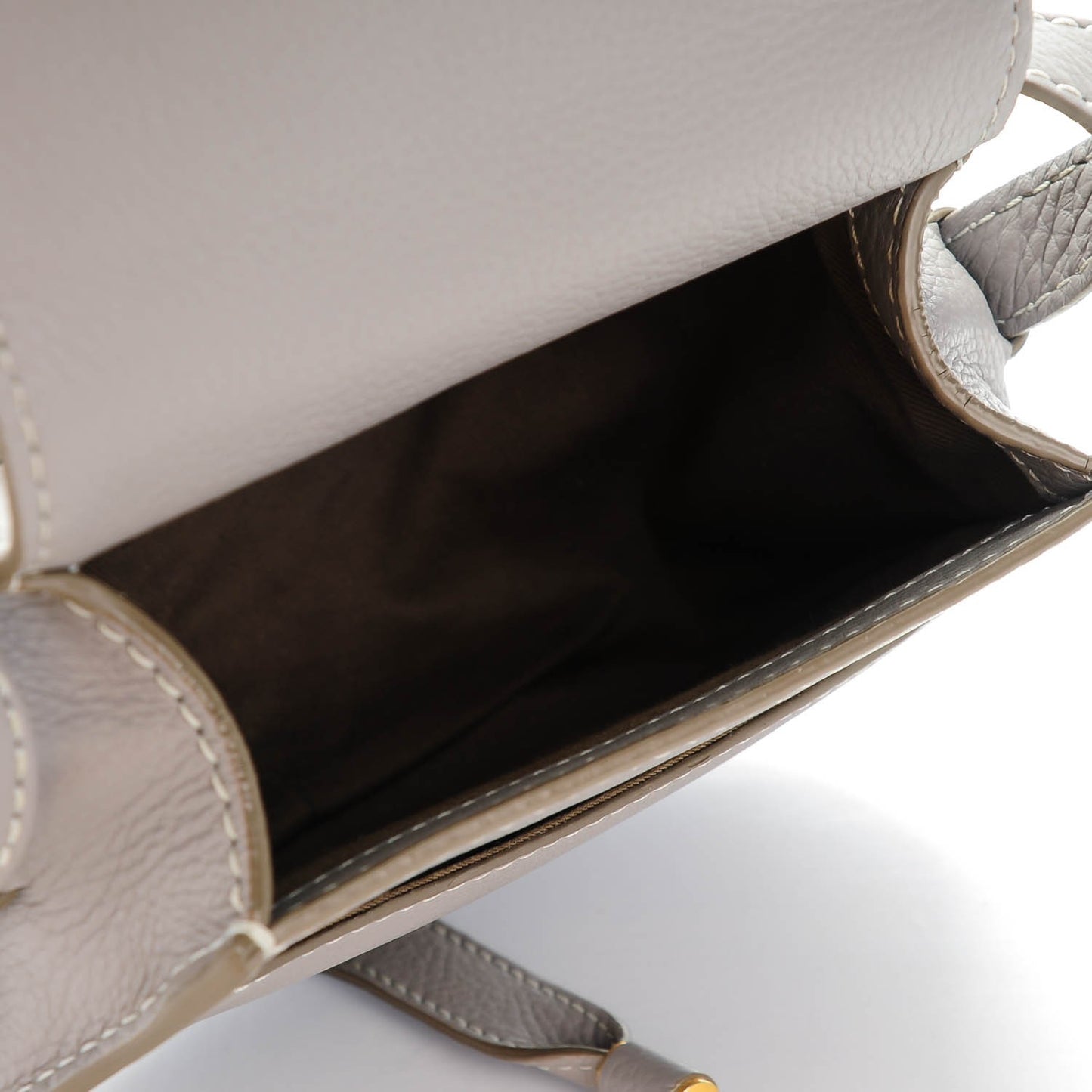 Calfskin Mini Marcie Round Crossbody Bag Cashmere Grey