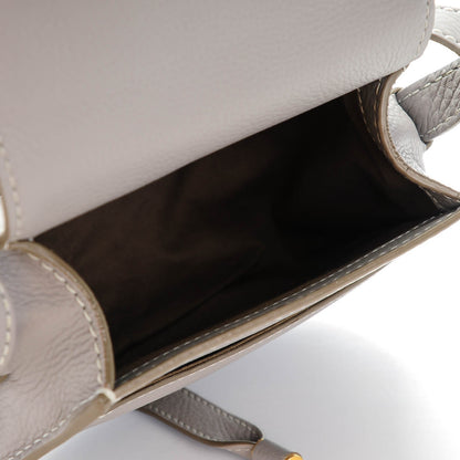 Chloe Calfskin Mini Marcie Round Crossbody Bag Cashmere Grey 5 of 9