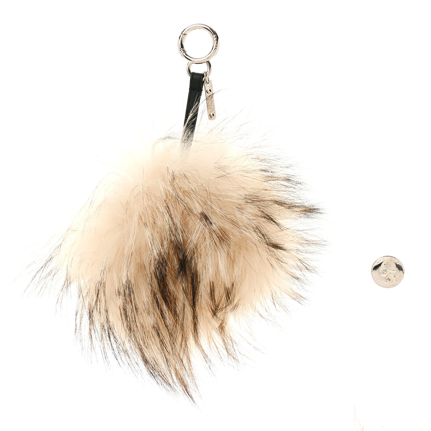 Mink Fox Rabbit Fur Vitello Flamingo Kurioso Monster Bag Bug Charm Beige Multicolor Black