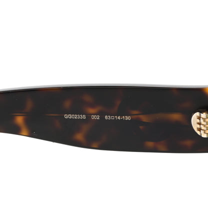 Gucci Oval Sunglasses GG0233S Tortoiseshell Gold 5 of 8